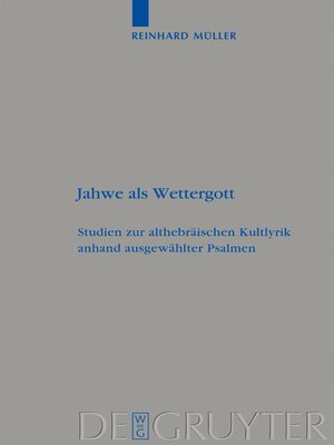 cover image of Jahwe als Wettergott